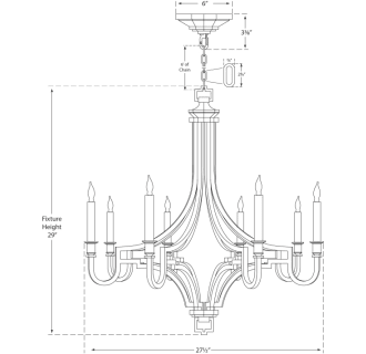 A thumbnail of the Visual Comfort CHC1561 CHC1561 Line Drawing
