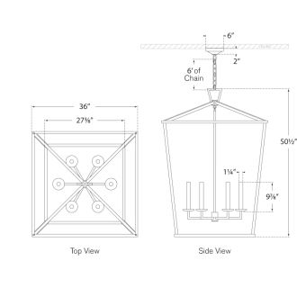 A thumbnail of the Visual Comfort CHC2172 CHC2172 Line Drawing