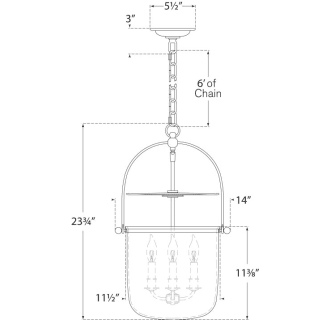 A thumbnail of the Visual Comfort CHC2269 CHC2269 Line Drawing