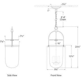 A thumbnail of the Visual Comfort CHC2298 CHC2298 Line Drawing