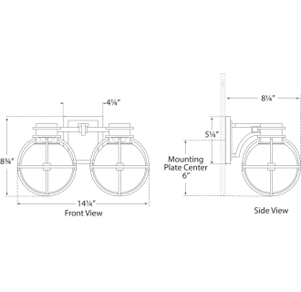 A thumbnail of the Visual Comfort CHD2482 CHD2482 Line Drawing