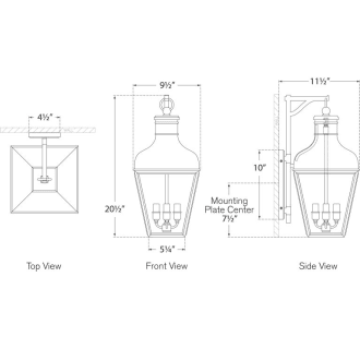 A thumbnail of the Visual Comfort CHO2160 CHO2160 Line Drawing