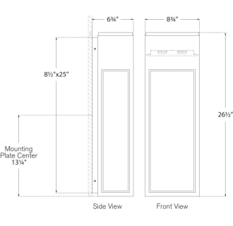 A thumbnail of the Visual Comfort CHO2446 CHO2446 Line Drawing