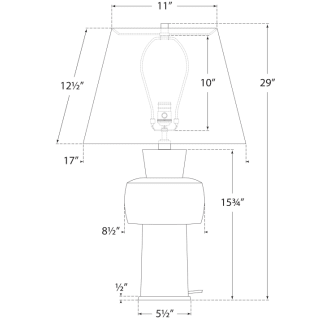 A thumbnail of the Visual Comfort CS3656 CS3656 Line Drawing