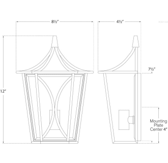 A thumbnail of the Visual Comfort KS2144 KS2144 Line Drawing