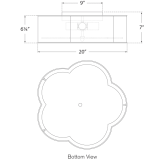 A thumbnail of the Visual Comfort KS 4118-FA KS 4118-FA Line Drawing