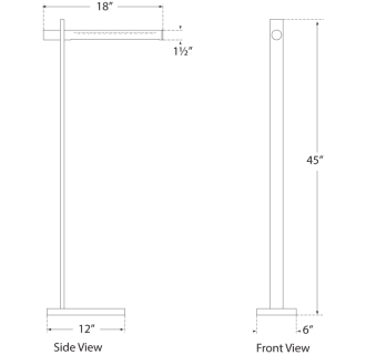 A thumbnail of the Visual Comfort KW1730 KW1730 Line Drawing