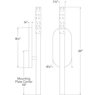 A thumbnail of the Visual Comfort KW2281 KW2281 Line Drawing