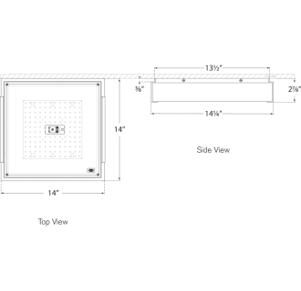 A thumbnail of the Visual Comfort KW4113 KW4113 Line Drawing