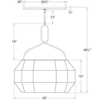 A thumbnail of the Visual Comfort KW5317 KW5317 Line Drawing