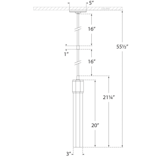 A thumbnail of the Visual Comfort LR5911 LR5911 Line Drawing