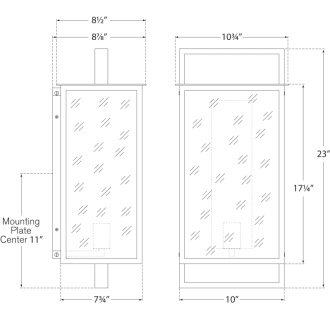 A thumbnail of the Visual Comfort S 2192-CG S 2192-CG Line Drawing