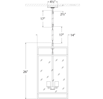 A thumbnail of the Visual Comfort S 5192-CG S 5192 Line Drawing