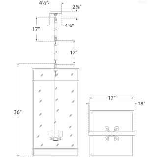 A thumbnail of the Visual Comfort S 5193 S 5193 Line Drawing