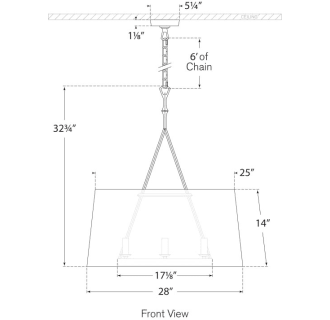 A thumbnail of the Visual Comfort S5401 S5401 Line Drawing