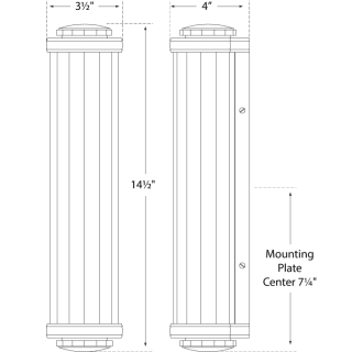 A thumbnail of the Visual Comfort TOB2198WG TOB2198 Line Drawing