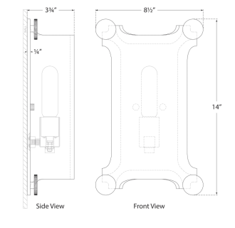 A thumbnail of the Visual Comfort TOB2325 TOB2325 Line Drawing