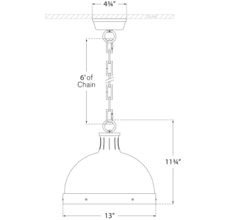 A thumbnail of the Visual Comfort TOB5069 TOB5069 Line Drawing