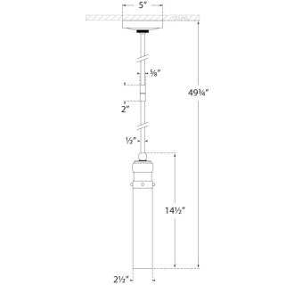 A thumbnail of the Visual Comfort TOB5187 TOB5187 Line Drawing