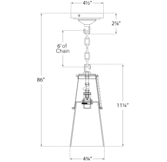 A thumbnail of the Visual Comfort TOB5751 TOB5751 Line Drawing