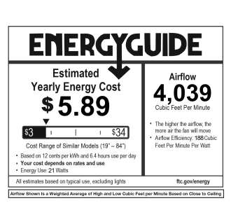 A thumbnail of the WAC Lighting Clean 52 WAC Lighting Clean Energy Label