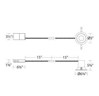 A thumbnail of the WAC Lighting R6DRDR-F9CS WAC Lighting Blaze Recessed Line Drawing