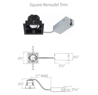 A thumbnail of the WAC Lighting R3CSR-16-WD Ocularc Warm to Dim Remodel Square Line