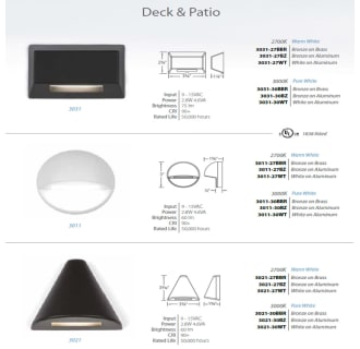 A thumbnail of the WAC Lighting 3021 Spec Chart