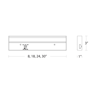 A thumbnail of the WAC Lighting BA-AC30-CS Line Drawing