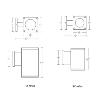 A thumbnail of the WAC Lighting DC-WD05-SS WAC Lighting-DC-WD05-SS-Line Drawing