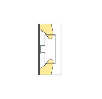 A thumbnail of the WAC Lighting DC-WD05-UB WAC Lighting-DC-WD05-UB-Light Direction Diagram