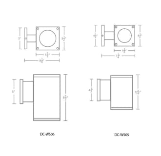 A thumbnail of the WAC Lighting DC-WS06-FA WAC Lighting-DC-WS06-FA-Line Drawing