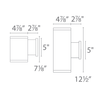 A thumbnail of the WAC Lighting DS-WS05-FS-CC WAC Lighting DS-WS05-FS-CC