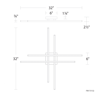 A thumbnail of the WAC Lighting FM-73132 Line Drawing