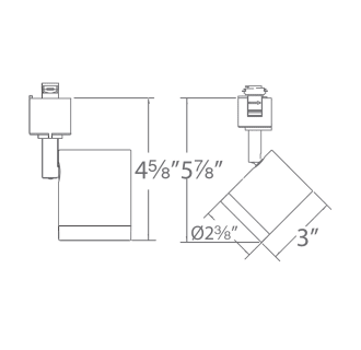 A thumbnail of the WAC Lighting H-8010-30-2 Line Drawing