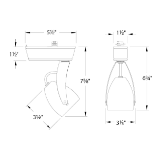 A thumbnail of the WAC Lighting H-LED810S WAC Lighting-H-LED810S-Line Drawing