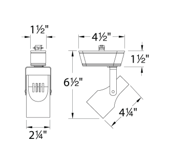 A thumbnail of the WAC Lighting HHT-007LED WAC Lighting-HHT-007LED-Line Drawing