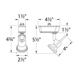 A thumbnail of the WAC Lighting HHT-826L Line Drawing