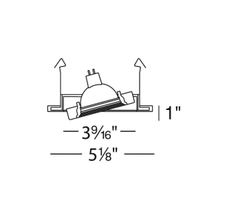 A thumbnail of the WAC Lighting HR-D417 Line drawing