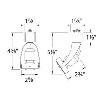 A thumbnail of the WAC Lighting JTK-104LED WAC Lighting-JTK-104LED-Line Drawing