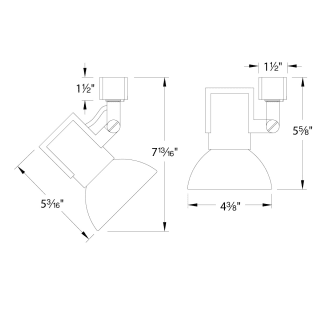 A thumbnail of the WAC Lighting JTK-774 WAC Lighting-JTK-774-Line Drawing