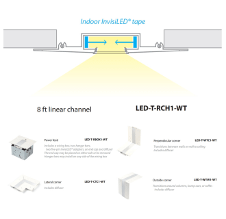 A thumbnail of the WAC Lighting LED-T-CTC1 WAC Lighting-LED-T-CTC1-Recessed Channel Overview