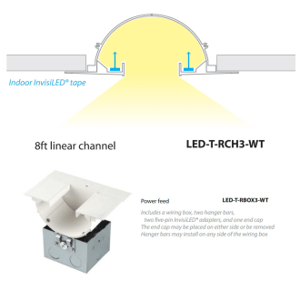 A thumbnail of the WAC Lighting LED-T-RCH3 WAC Lighting-LED-T-RCH3-Recessed Channel Overview