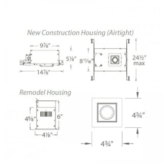 A thumbnail of the WAC Lighting MT-3LD111NA-W WAC Lighting-MT-3LD111NA-W-Line Drawing