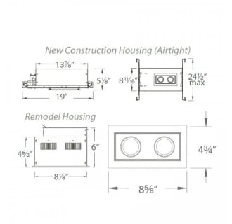 A thumbnail of the WAC Lighting MT-3LD211NA-W WAC Lighting-MT-3LD211NA-W-Line Drawing