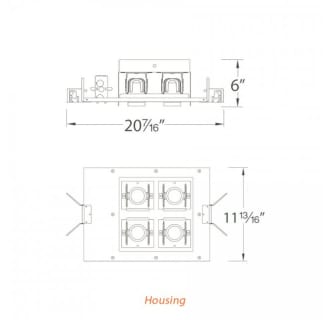 A thumbnail of the WAC Lighting MT-4LD221NE-S WAC Lighting-MT-4LD221NE-S-Line Drawing