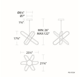 A thumbnail of the WAC Lighting PD-37224 Line Drawing