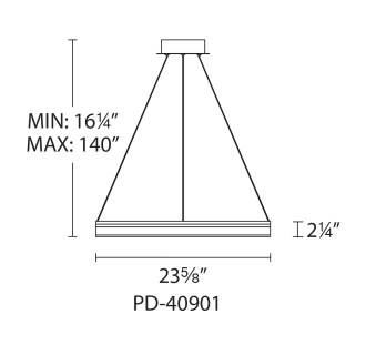 A thumbnail of the WAC Lighting PD-40901 Line Drawing