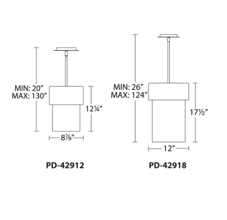 A thumbnail of the WAC Lighting PD-42912 Line Drawing