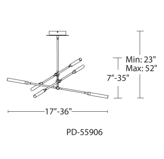 A thumbnail of the WAC Lighting PD-55906 Line Drawing